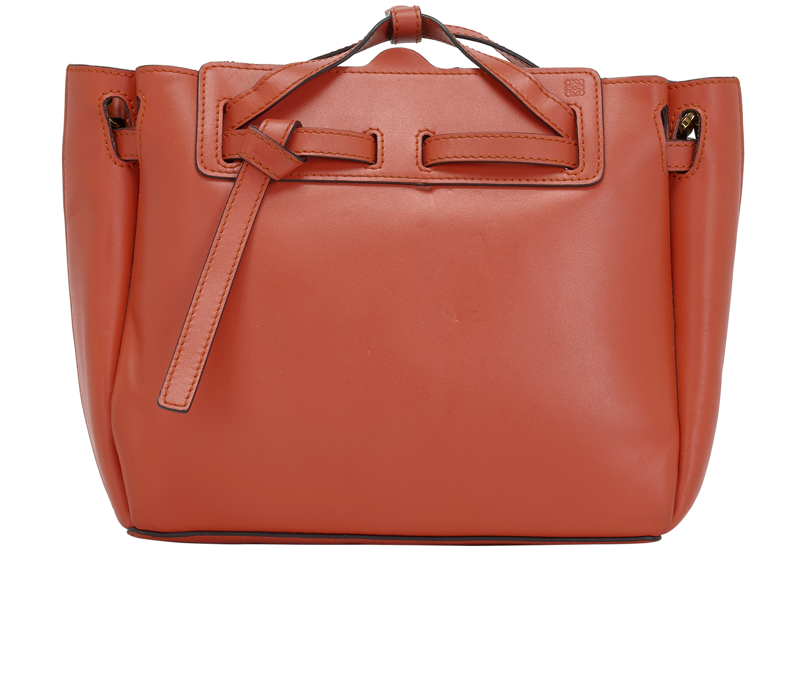 Mini Lazo, &pound;720, Handbags, Orange, Leather, Back view